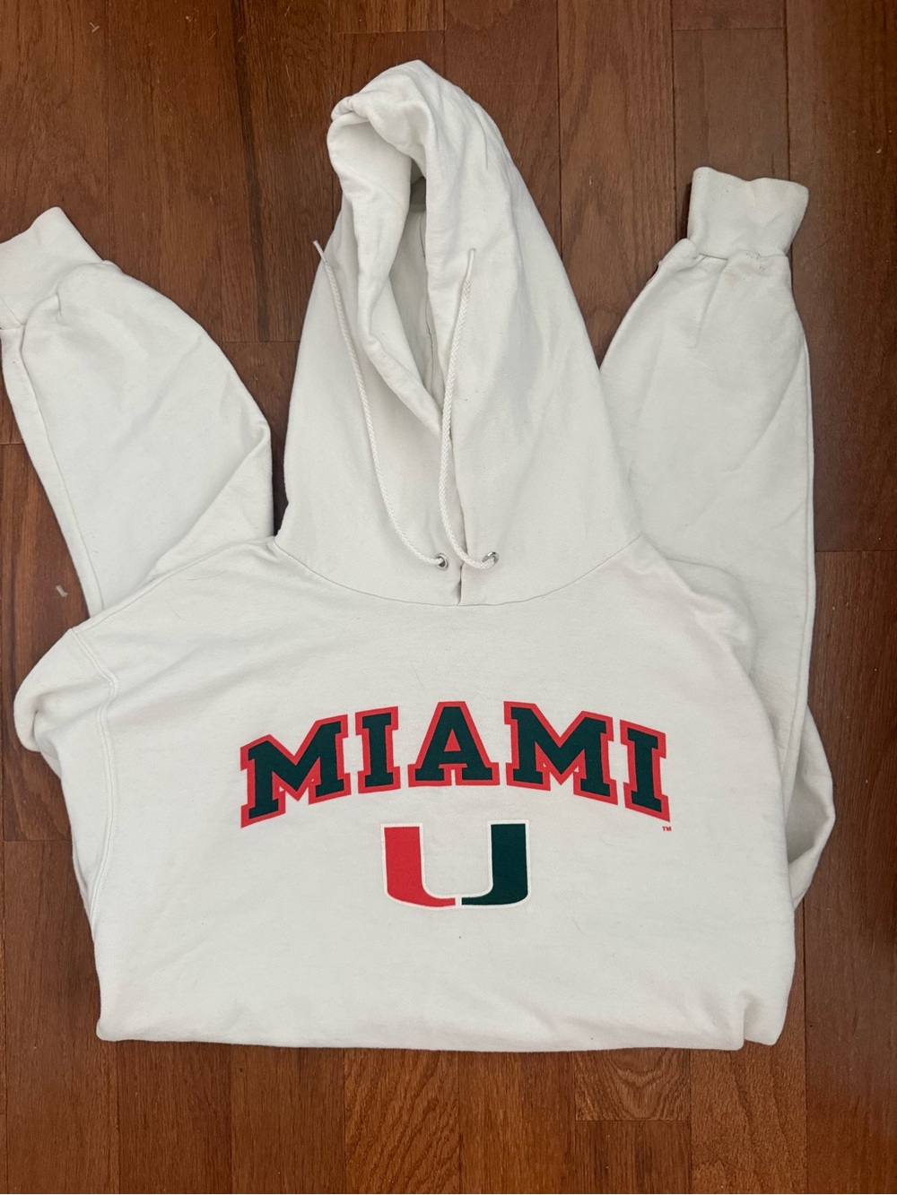Champion Cream Miami University Graphic Hoodie